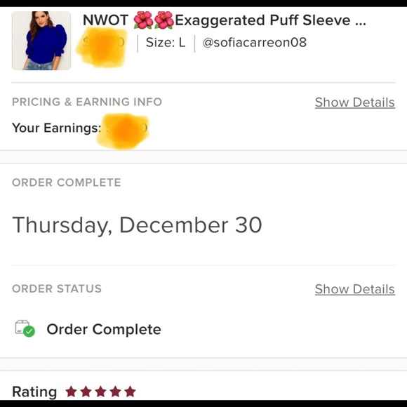 🎉HOST PICK🎉🌺🌺Exaggerated Puff Sleeve Blouse🌺🌺 - Picture 8 of 11